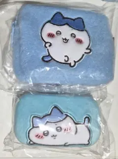 ちいかわ　ふわふわミニポーチ ジュエリーミニケース　ハチワレ