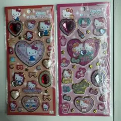 キラキラジュエルシール　ハローキティ　ビビットカラー　サンリオ