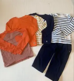 キッズ服 100cm 長袖シャツとパンツセット