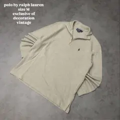 希少 polo by Ralph Lauren ジップアップセーター