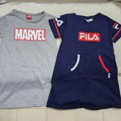 MARVEL FILA 半袖ワンピース 3点セット 未使用のサムネイル