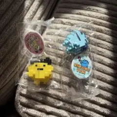 たまごっち ドットフィギュアチャーム まめっち ぎんじろっち 2種