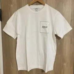 AIGLE ポケット ポケット Tシャツ ホワイト Mサイズ 新品