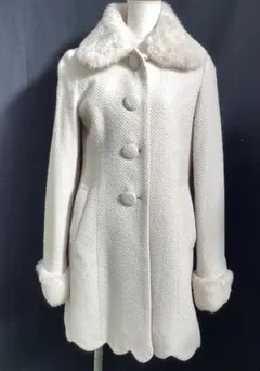 T929-80レディースコート Mベージュ 冬 ビーラディエンス 1/22