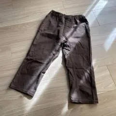 ブラウン 長ズボン ゴムウエスト ポケット付き