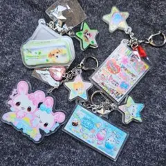 平成レトロファンシー 2連アクリルキーホルダー キャンディツインズ