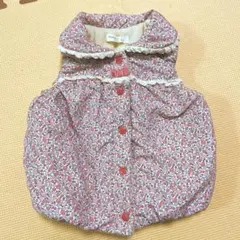 Biquette Club 花柄 中綿入りベスト