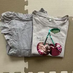 anyFAM エニィファム　夏物シャツ 130cm2枚セット