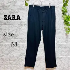 【g88】【ザラ】　ブラック スラックス シンプル　ウエストゴム　【M】