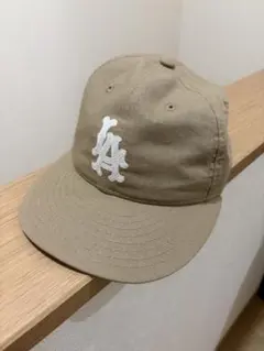 麻混ベージュ 9FIFTY キャップ ロゴ刺繍　ニューエラ