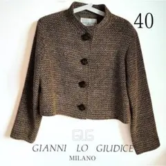 ジャンニロジュディチェ　アウター　コート　ノーカラージャケット　ジャケット