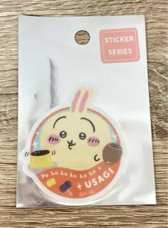 ちいかわ スマホに貼れるサイズのクリアステッカー うさぎワールド