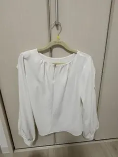 Her lip to Slit Sleeve Blouse whiteのサムネイル