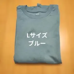 1度のみ着用 UNIQLO ソフトタッチクルーネックTシャツ L ブルー