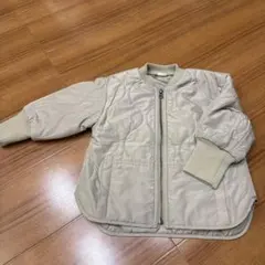 プチマイン　ベージュ キルティングジャケット 100cm~