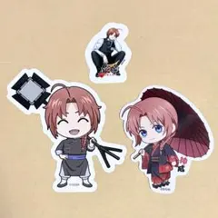 「銀魂 新劇場版 吉原大炎上 ステッカー 3種セット」神威