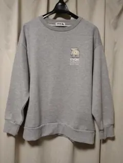 moz グレー クルーネック トレーナー