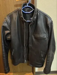 Schott シングルライダースジャケット ブラック レザー