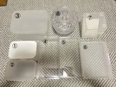 小物入れセット 白:1点 半透明:4点 クリア:3点 まとめ売り 状態:比較的良のサムネイル