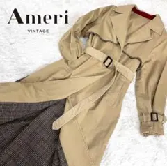 新品タグ付き⭐︎アメリヴィンテージ⭐︎トレンチコート⭐︎リバーシブル春コート 大人気の2021AW先行アウター3型が緊急再販売決定♡ | 黒石奈央子