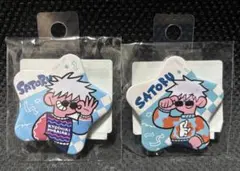 呪術廻戦 五条悟 アグリーセーターパーティー 星型缶バッジ 2点セット