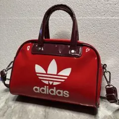 adidas originals ミニボウリングバッグ 赤