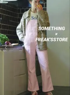 SOMETHING×FREAK'SSTOREオーバーオールサロペットフレアピンク
