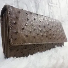 【未使用級✨】OSTRICH オーストリッチ　長財布　ラウンドジップウォレットのサムネイル