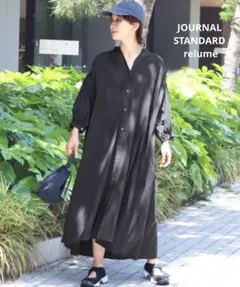 【美品】JOURNAL STANDARD relumeリネンレーヨンワンピース
