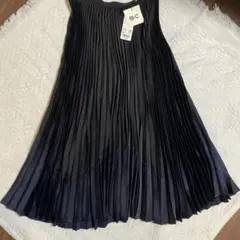 値下げ【タグつき未使用】グラデーションブラック プリーツスカート