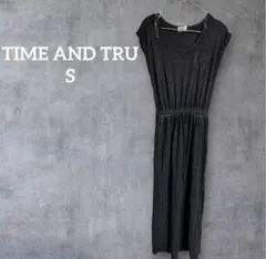 TIME AND TRU ダークグレー ワンピース【S】