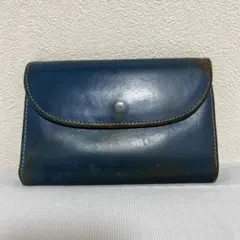 WHITEHOUSE COX二つ折り財布 レザー ブルー メンズのサムネイル