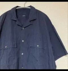 porter classic kerouac ストライプ柄 半袖シャツ ネイビー - メルカリ