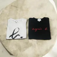 【2枚セット】アニエスベー アンファン Tシャツ 2ans 90cm ロゴT