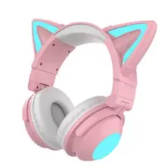 YOWU 猫耳ヘッドホン 水色 - メルカリ
