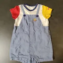 ホットビスケッツ　半袖ロンパース　80