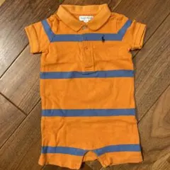 ラルフローレン オレンジ　ロンパース 70