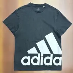 adidas Tシャツ 半袖 プリントロゴ オリジナルス 古着 黒 Lサイズ