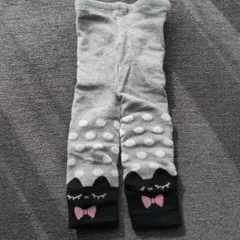 未使用に近い 70〜80cm ベビー用 ニットスパッツ 厚手 女の子