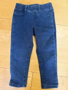 ★美品★ ユニクロ デニムパンツ XS 100 ダークブルー　ストレッチ