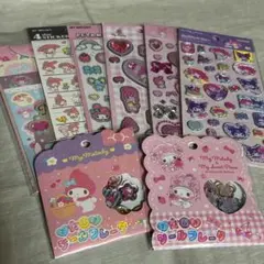 マイメロ　シール　まとめ売り　クロミ　おはじきシール　ポップデコパーティ