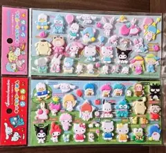 【新品正規品】サンリオ　キャラクターずかんシール2種類まとめ売り