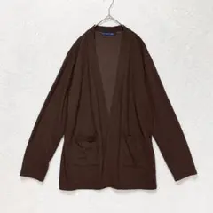 HK WORKS LONDON ニットカーディガン LL 大きいサイズ 羽織りのサムネイル