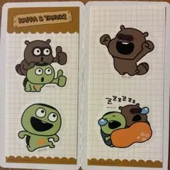 スタジオUG にしむらゆうじ きゃらくたぶるステッカーズ かっぱとたぬき