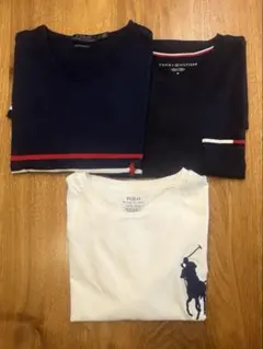 Tシャツ3枚(RALPH LAUREN、TOMMY HILFIGER)