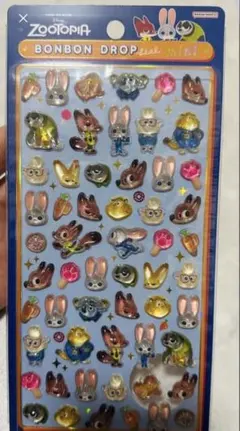 正規品 ボンボンドロップシール mini ディズニー ズートピア
