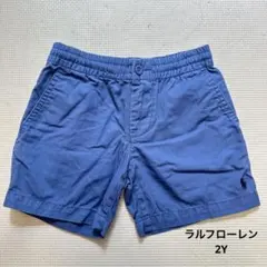 Polo Ralph Lauren 半ズボン 2T 青　ロゴのサムネイル