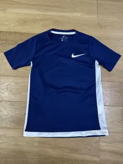 キッズ　Nike DRI-FIT ネイビー Tシャツ S