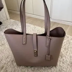 MICHAEL KORS ベージュ トートバッグ ゴールド金具