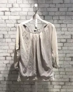 PROPORTION グレー七分袖ブラウス